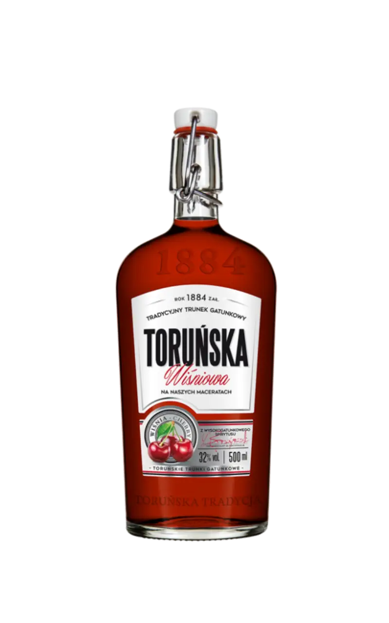 Toruńska Wiśniową - Wódka -producent alkoholi Toruńskie Wódki Gatunkowe