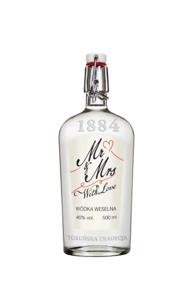 Wódka Weselna - Mr&Mrs - producent alkoholi Toruńskie Wódki Gatunkowe