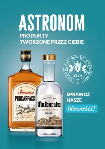 Astronom - Marki własne -producent alkoholi Toruńskie Wódki Gatunkowe