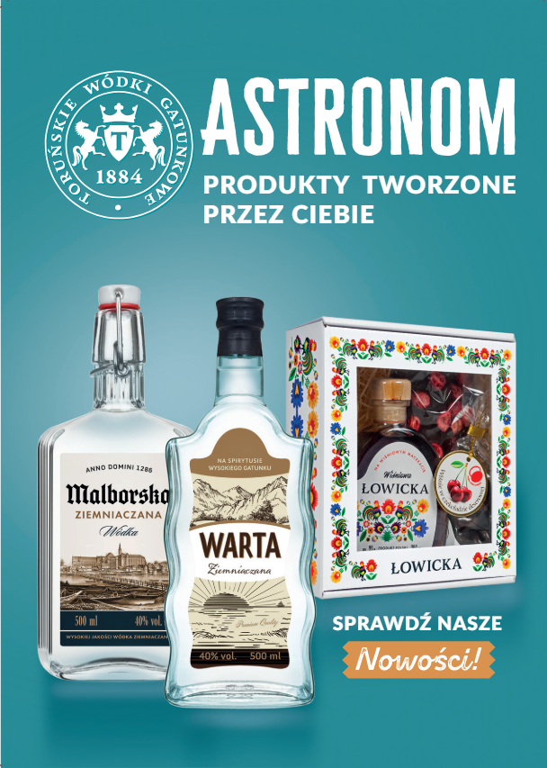 Astronom - Marki własne -producent alkoholi Toruńskie Wódki Gatunkowe