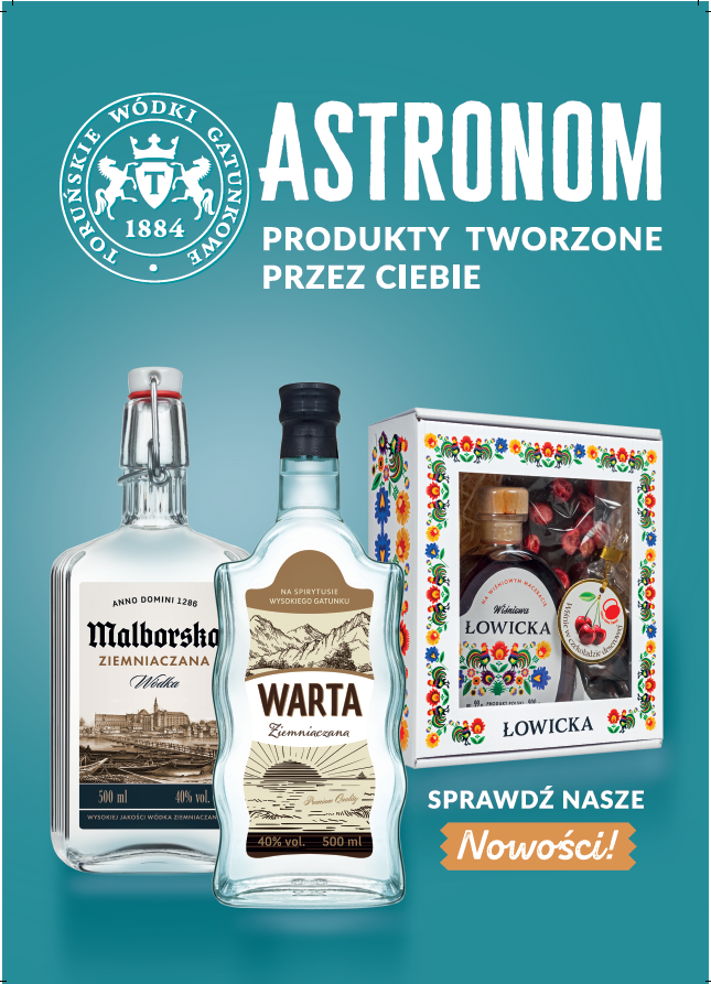 Astronom - Marki własne -producent alkoholi Toruńskie Wódki Gatunkowe